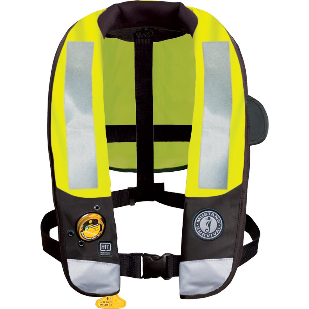 Mustang HIT High Visibility Inflatable PFD - Fluorescent Yellowith Green - Automatic/Manual | SendIt Sailing