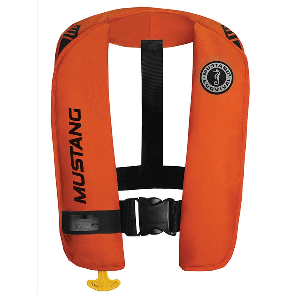 Mustang Mit 100 Inflatable PFD - Orange/Black - Automatic/Manual | SendIt Sailing