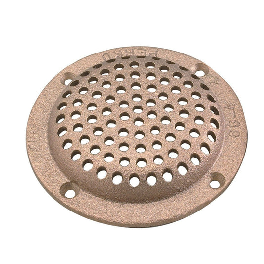 Perko 4in Round Bronze Strainer MADE IN THE USA | SendIt Sailing