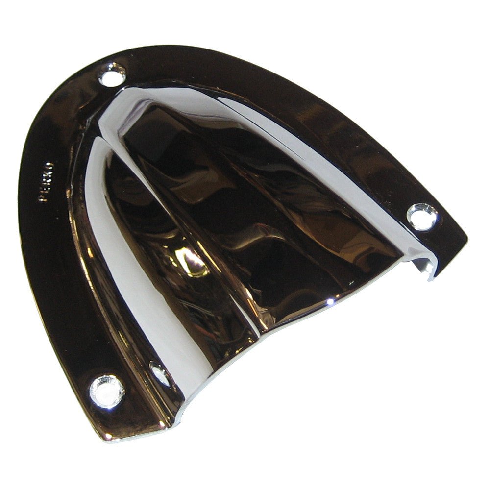 Perko Clam Shell Ventilator - Chrome Plated Brass - 4in x 3-3/4in | SendIt Sailing