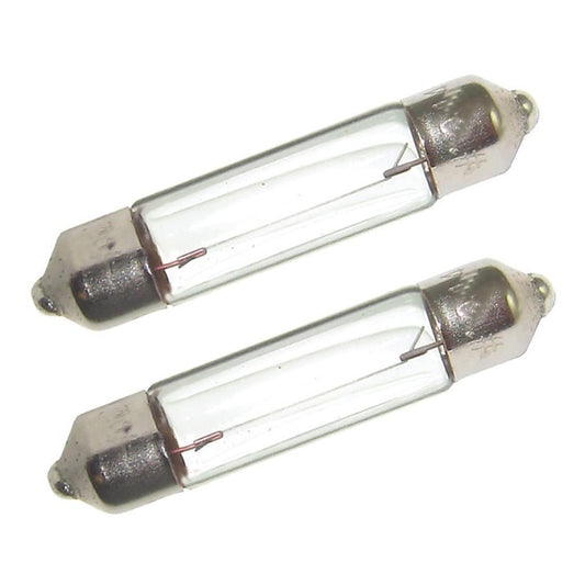 Perko Double Ended Festoon Bulbs - 12V, 10W, .74A - Pair | SendIt Sailing