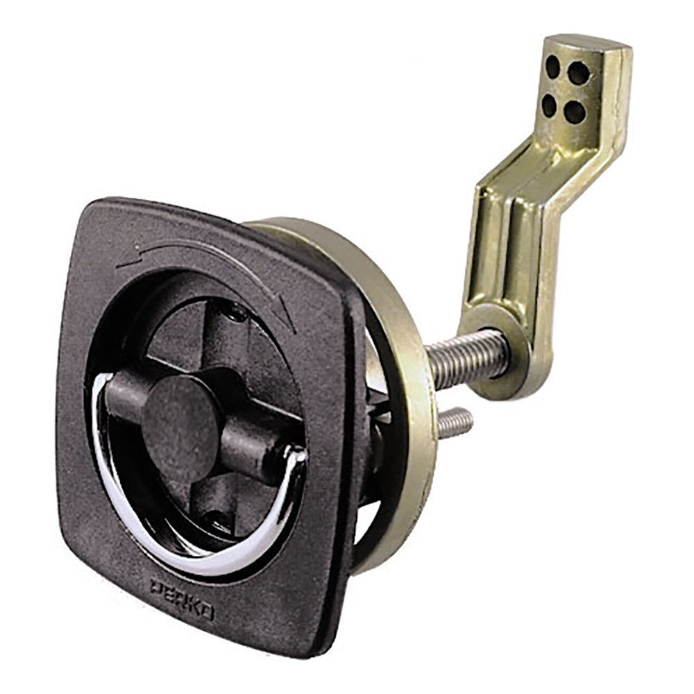 Perko Flush Latch - Non-Locking - 2.5in x 2.5in with Offset Bar & Flexible Strike | SendIt Sailing