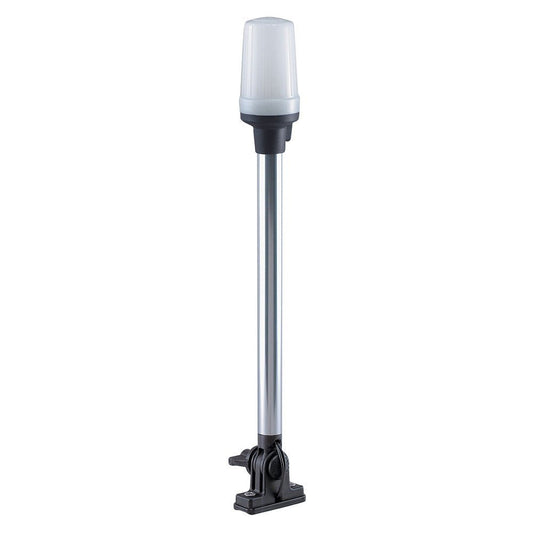 Perko Fold Down All-Round Pole Light - Vertical Mount - White | SendIt Sailing