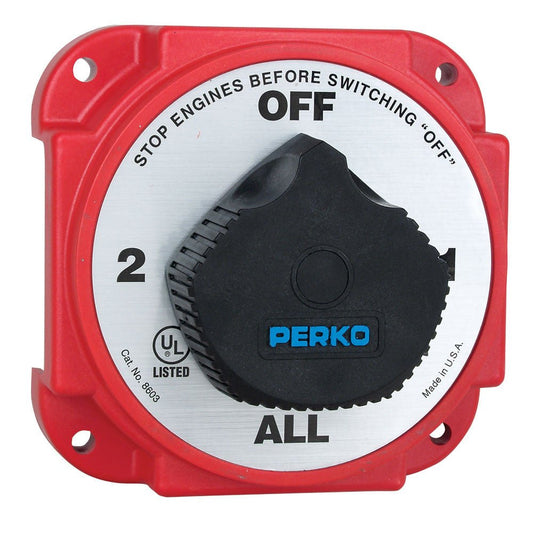 Perko Heavy Duty Battery Selector Switch with Alternator Field Disconnect | SendIt Sailing