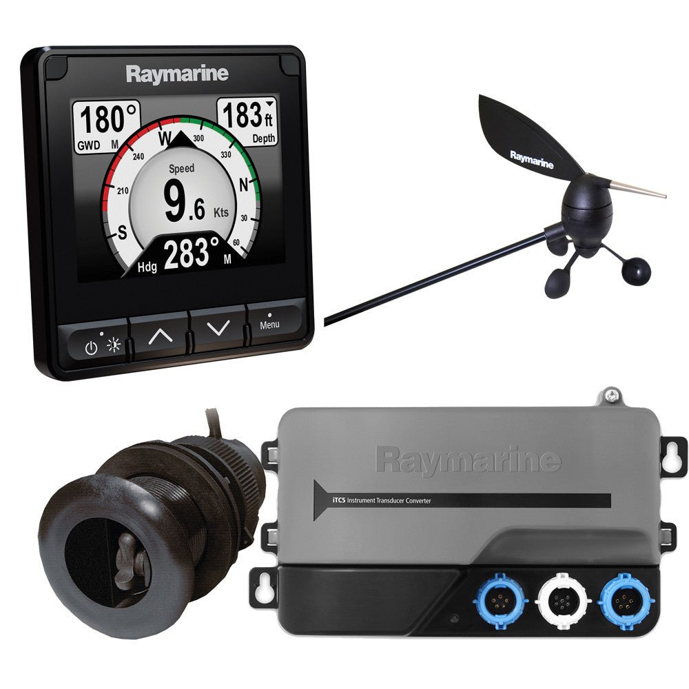 Raymarine i70s System Pack with Wind, DST Transducers, iTC-5, and STng Backbone | SendIt Sailing