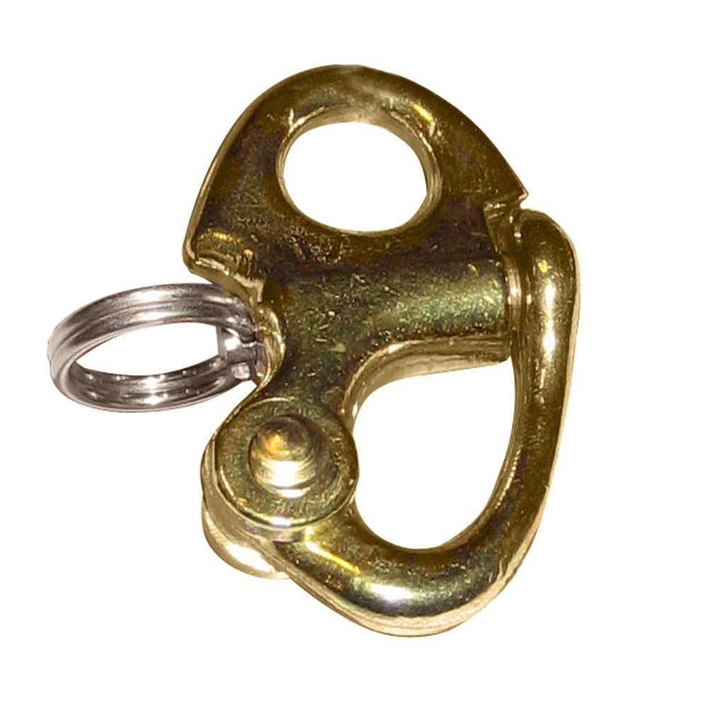 Ronstan Brass Snap Shackle - Fixed Bail - 59.3mm (2-5/16in) Length | SendIt Sailing