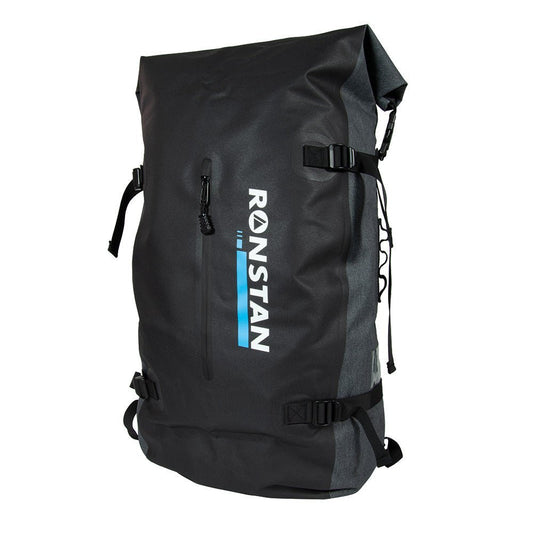 Ronstan Dry Roll Top - 55L Backpack - Black and Grey | SendIt Sailing