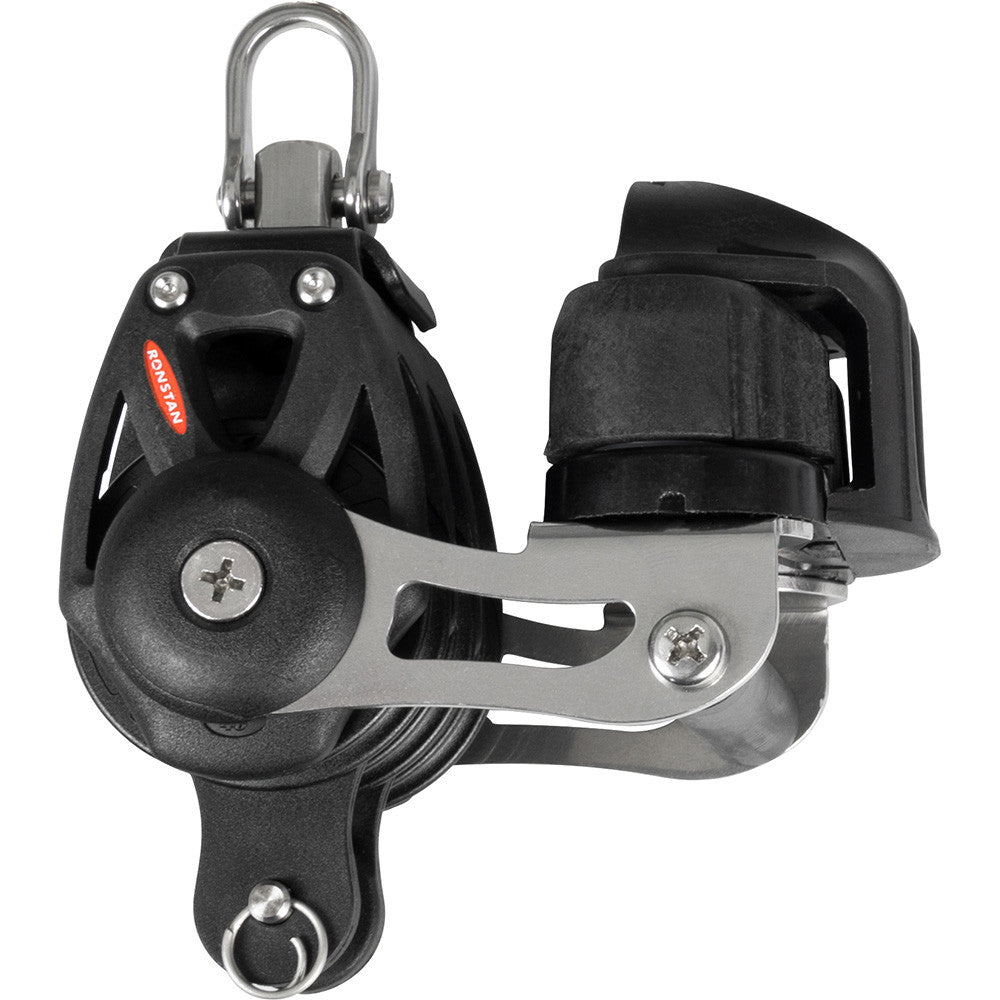 Ronstan Series 40 Orbit BB Triple Block with Becket, Cleat and Swivel Shackle | SendIt Sailing