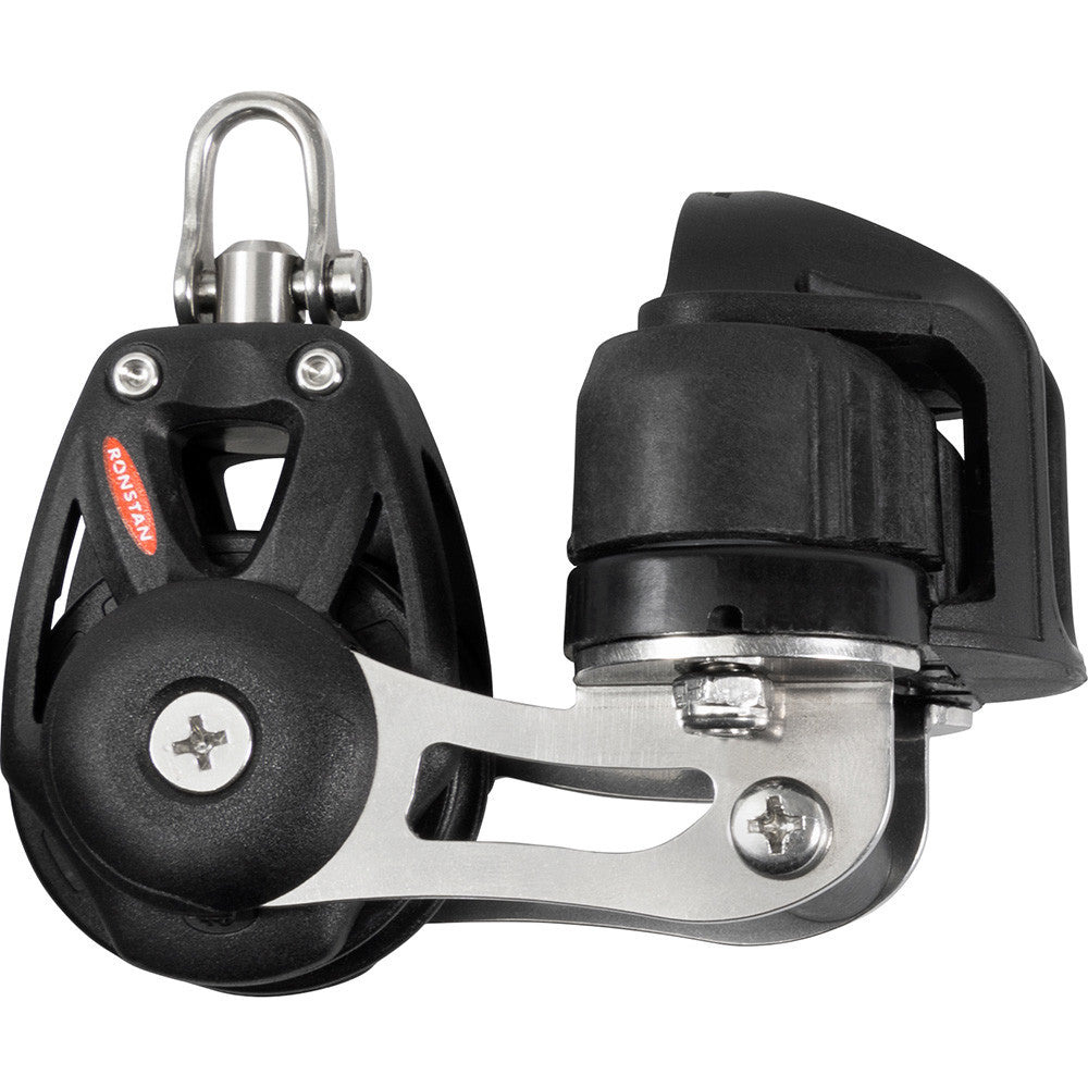 Ronstan Series 40 Orbit Single BB Block with Cleat and Swivel | SendIt Sailing