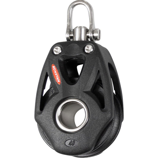 Ronstan Series 40 Orbit Single Block with Becket and Swivel Head | SendIt Sailing