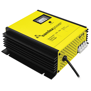 Samlex 15A Battery Charger - 12V - 3-Bank - 3-Stage with Dip Switch and Lugs | SendIt Sailing