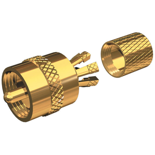 Shakespeare PL-259-Cp-G - Solderless PL-259 Connector For RG-8X Or Rg-58/Au Coax | SendIt Sailing