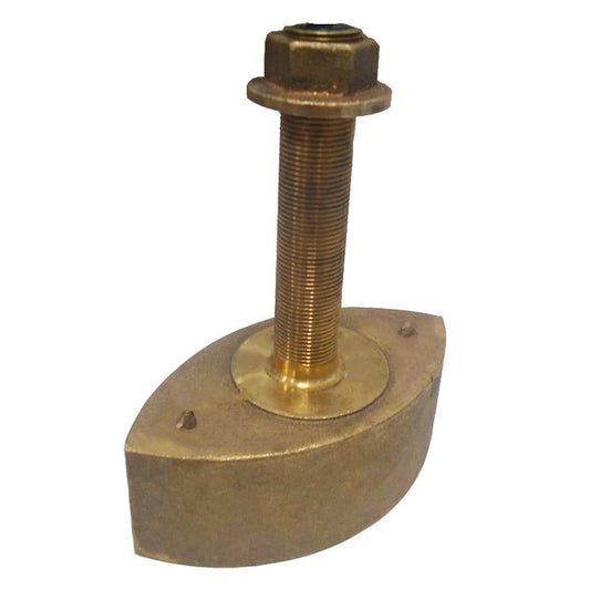 Si-Tex Bronze Stem Thru-Hull H-Freque CHIRP Transducer - 1kW and 130 - 210kHz | SendIt Sailing