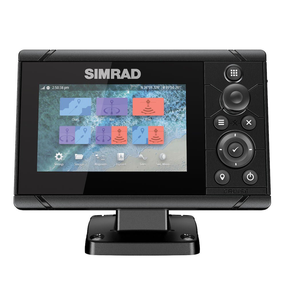 Simrad Cruise 5 US Coastal with 83/200 Transom Mount Transducer | SendIt Sailing