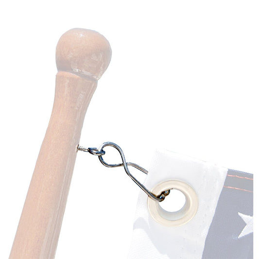 TAYLOR MADE SKIPPER FLAG CLIPS with SS SCREW EYES (4PK) | SendIt Sailing
