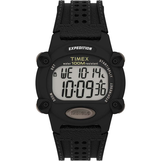 Timex Expedition Chrono 39mm Watch - Black Leather Strap | SendIt Sailing