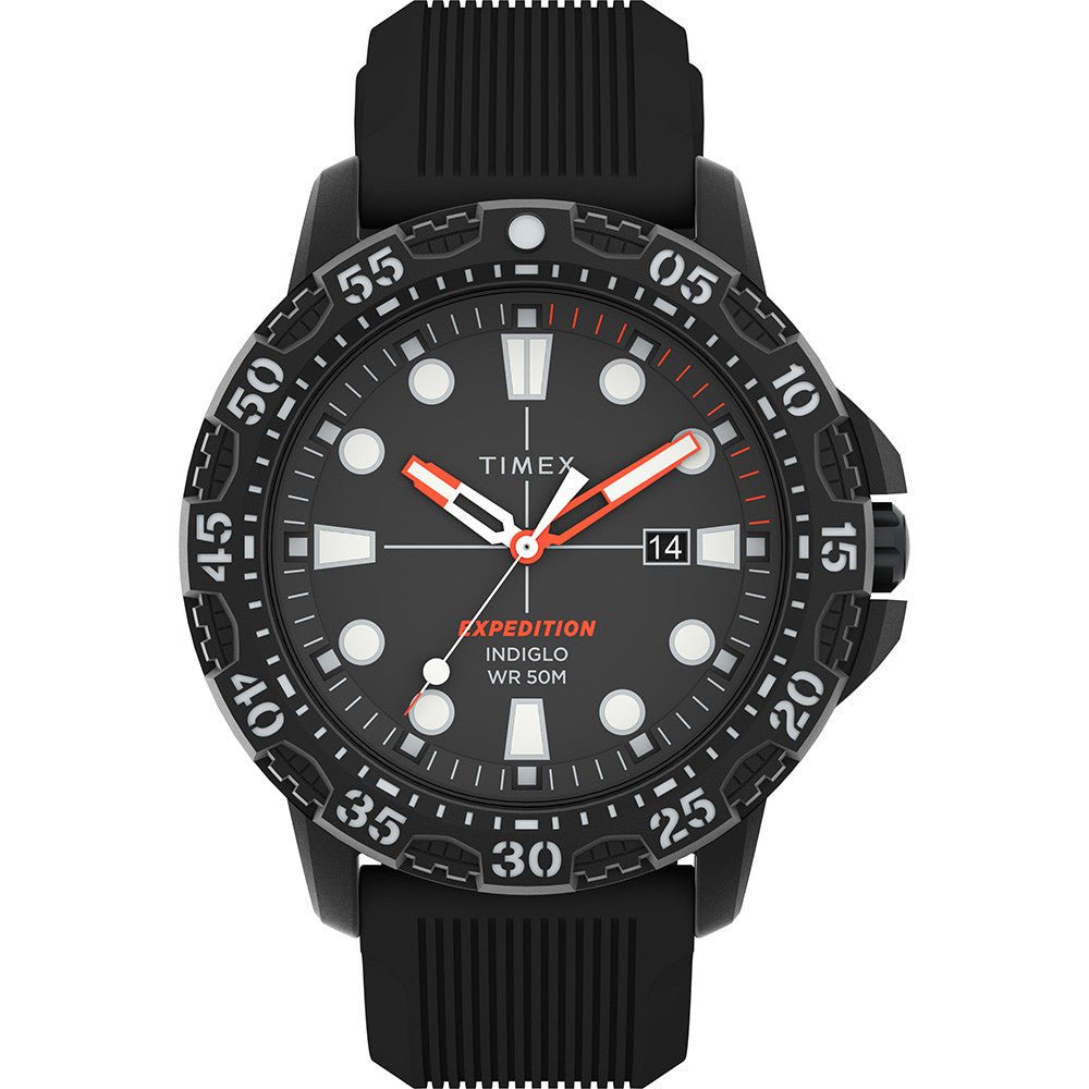 Timex Expedition Gallatin - Black Dial & Black Silicone Strap | SendIt Sailing