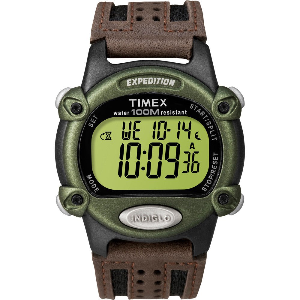 Timex Expedition Men's Chrono Alarm Timer - Green/Black/Brown | SendIt Sailing