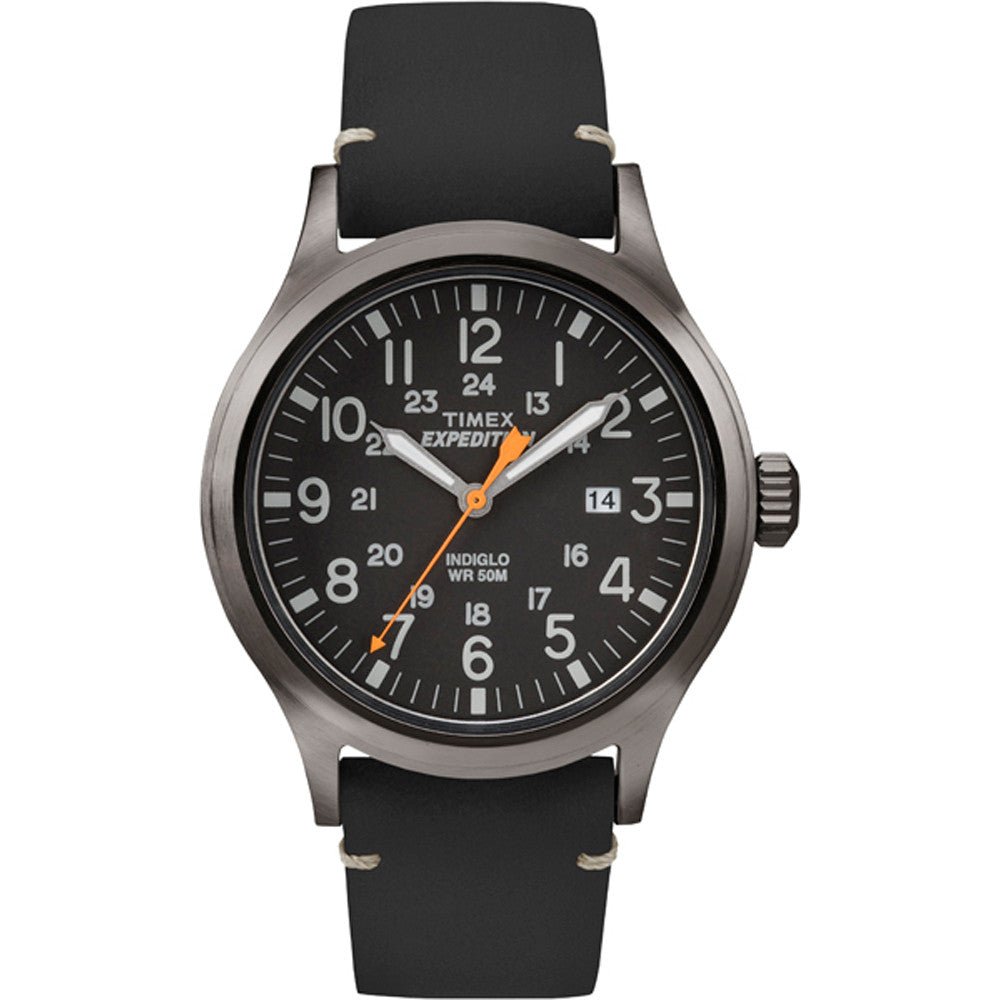 Timex Expedition Metal Scout - Black Leather/Black Dial | SendIt Sailing