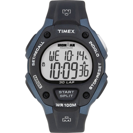 Timex IRONMAN Classic 30 Full-Size 38mm Watch - Grey/Blue | SendIt Sailing