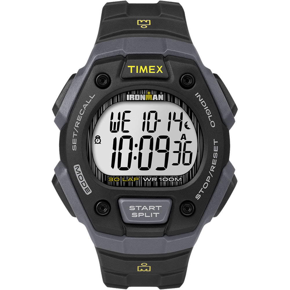 Timex IRONMAN Classic 30 Lap Full-Size Watch - Black/Yellow - SendIt Sailing