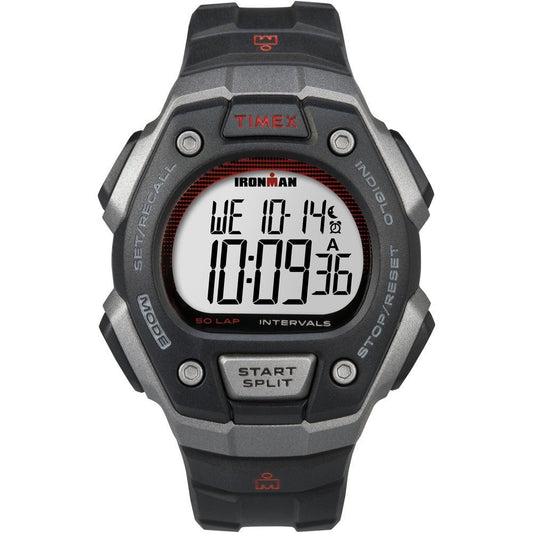 Timex Ironman Classic 50-Lap Full-Size Watch - Silver/Red | SendIt Sailing