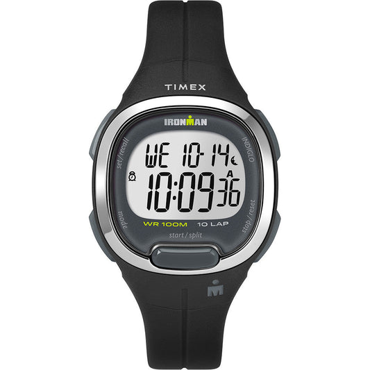 Timex Ironman Essential 10MS Watch - Black & Chrome | SendIt Sailing