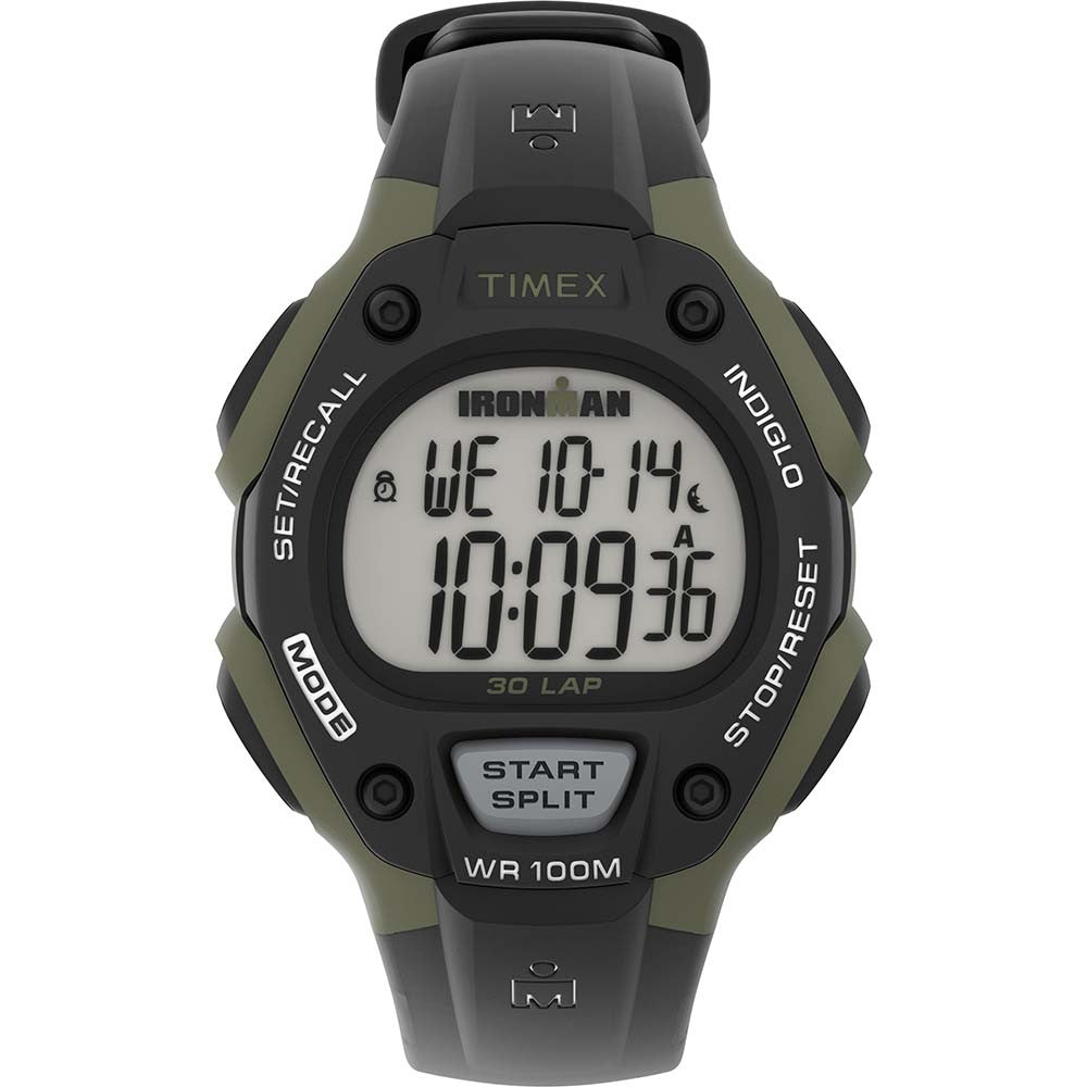 Timex IRONMAN Mens 30-Lap - Black/Green | SendIt Sailing