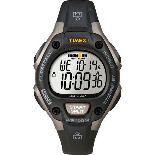 Timex Ironman Triathlon 30 Lap Mid Size - Black/Silver | SendIt Sailing