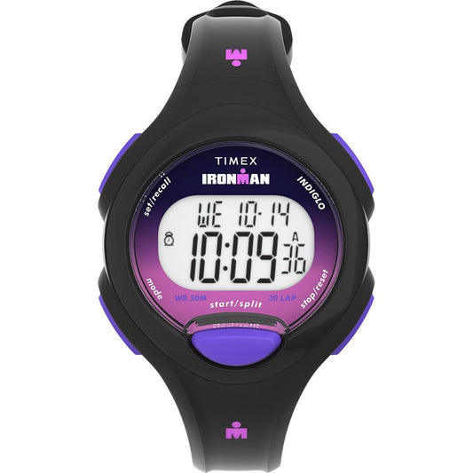 Timex Ironman Womens Essentials 30 - Black Case - Purple Button | SendIt Sailing