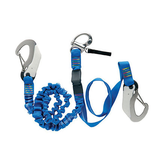 Wichard Double Releasable Elastic Tether Fixed Line W/3 Hooks | SendIt Sailing